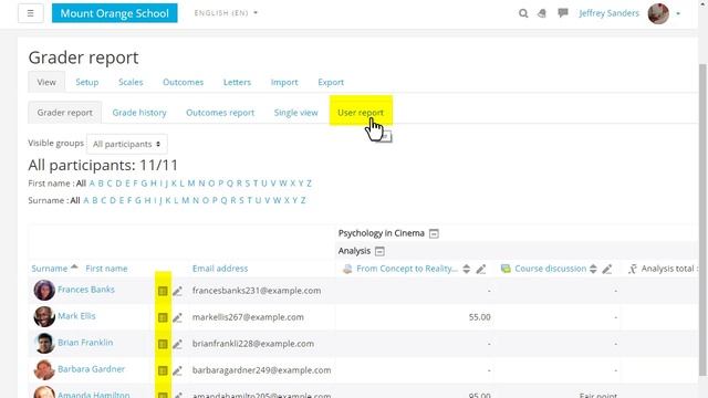 Gradebook in Moodle 3.5 смотреть онлайн