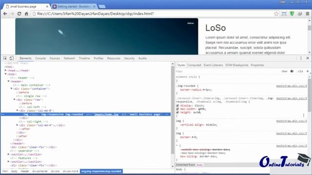 Bootstrap Add in Small Business Page Lecture 23 смотреть онлайн