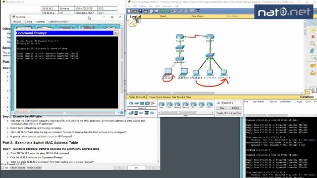Cisco Packet Tracer CCNA Lab 5.3.2.8 ItN walk-through - Examine the ARP table смотреть онлайн