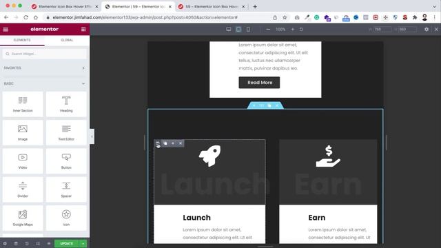 Elementor Animated Icon Box Hover Effect | WordPress Elementor Pro Tutorial | Elementor Tricks