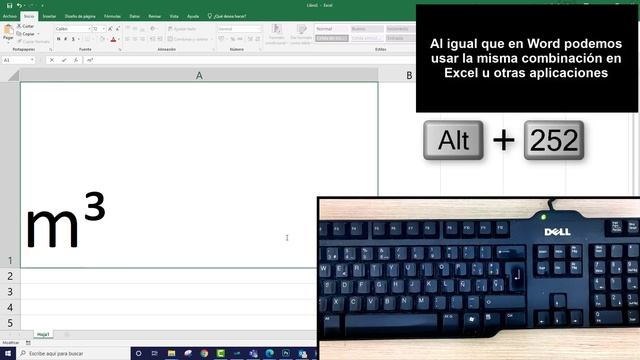 3️⃣ Poner METROS CUBICOS en TECLADO m³ | Excel, Word y cualquier aplicación смотреть онлайн