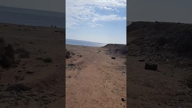 Пляж Hala beach в Шарм - Эль - Шейх, принадлежащий отелю Luna Sharm. Дикий пляж в Шарм-Эль-Шейхе. смотреть онлайн