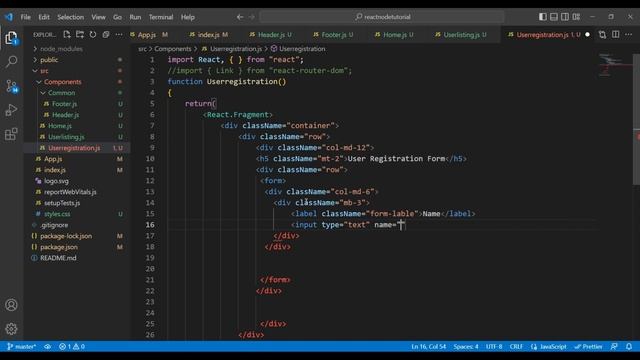 Create Registration Form in React JS | React Node and MySql Tutorial | Part - 06 смотреть онлайн