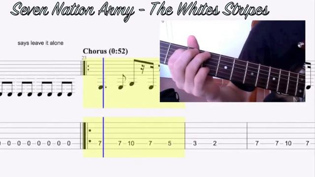 Seven Nation Army - The Whites Stripes (Riffs de guitarra) смотреть онлайн