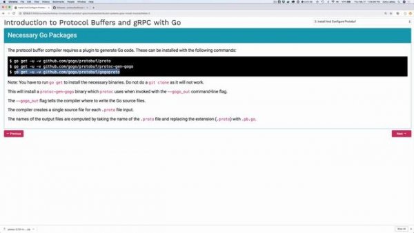 Install and Configure Protocol Buffers (protobuf) and gRPC for Go (golang)