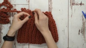 Шапка Бини из пряжи Alize Puffy fine. Бесплатный Мастер-класс