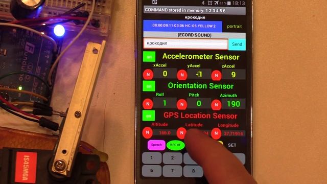 Arduino Shield Sensor Android Bluetooth App Inventor Servo 28BYJ-48 Stepper Motor смотреть онлайн