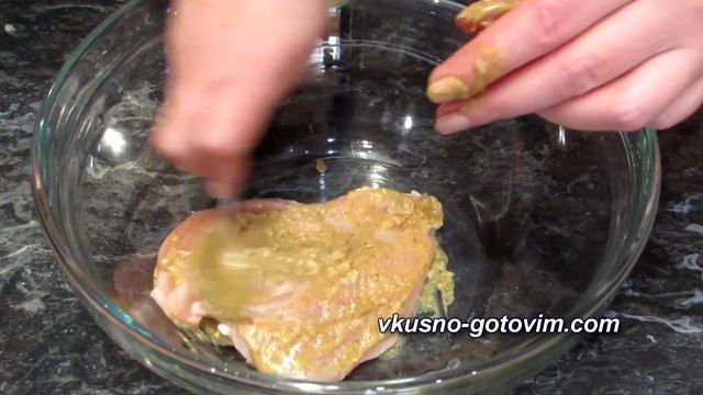 Куриное филе с горчицей в фольге. Вкусно готовим. смотреть онлайн