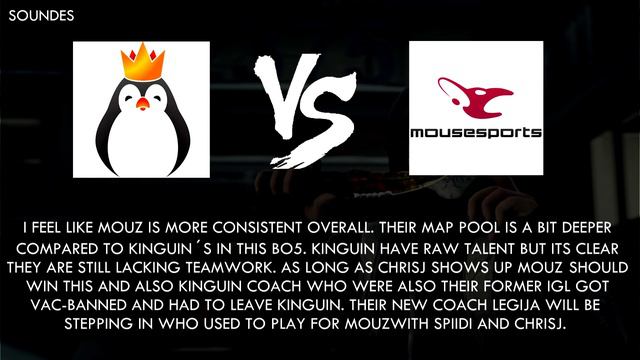 Kinguin Vs Mousesports | CS:GO Bet Prediction | 12/08/15 смотреть онлайн