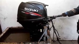 Suzuki DF30 A. Запуск двигателя.