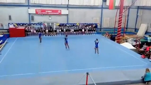 Aerobic Gymnastic ТРИО 15-17 лет: Щербакова Виктория,Казначеева Анастасия, Соловьёва Александра. смотреть онлайн