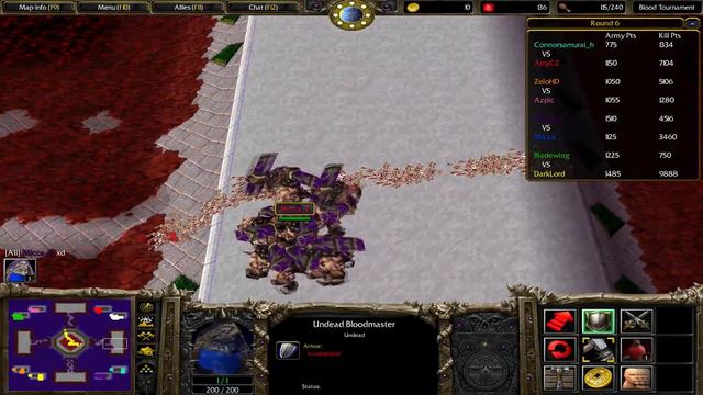 Warcraft 3: TFT [Custom] #394 Blood Tournament 4.7a - Undead смотреть онлайн