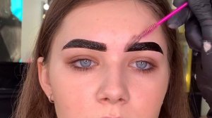 Окрашивание БРОВЕЙ краской Brow Henna Oxygen O2 | строим форму, процесс