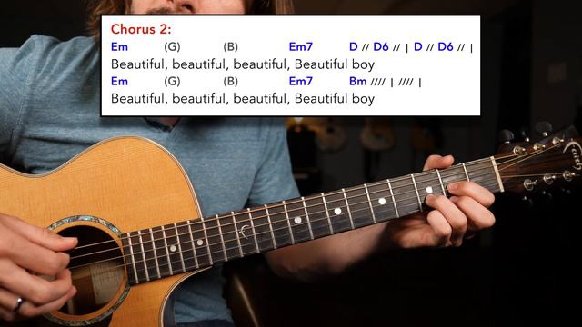 "Beautiful Boy" (Darling Boy) - John Lennon Guitar Lesson смотреть онлайн