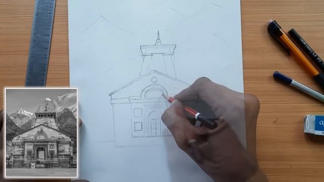 How To Draw Kedarnath Temple Step By Step Drawing Tutorial ✍️ смотреть онлайн