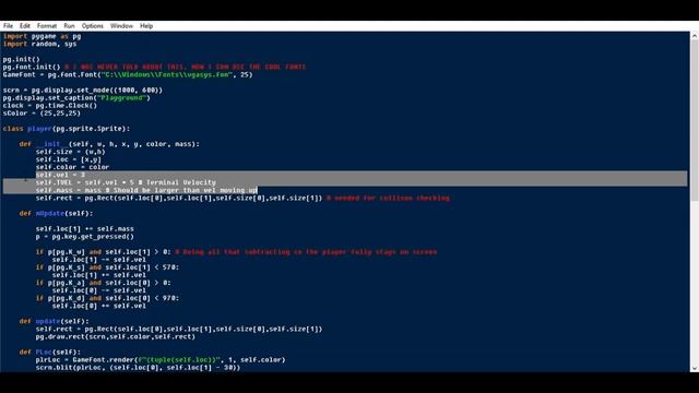 I made gravity in pygame! смотреть онлайн