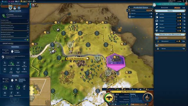 Civilization VI - Let's Play as Russia #1 (Deity) смотреть онлайн