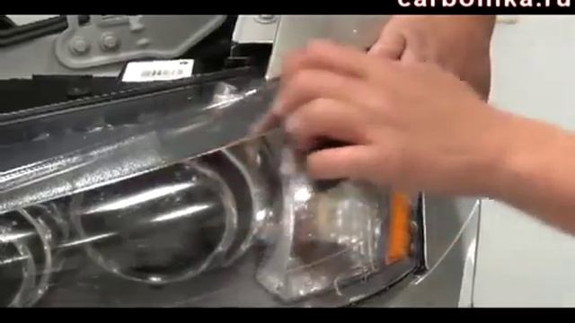 Установка защитной пленки на фары. Продажа автопленок tonir-auto.ru смотреть онлайн