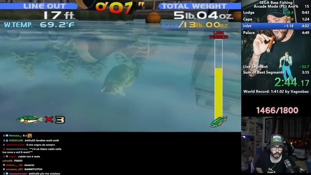 RECOD MONDIALE ITALIANO DI VOLPESCU SU SEGA BASS FISHING [I FISH] смотреть онлайн
