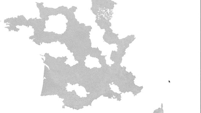 Loading A Communes + Departements SVG Map Of France With Google Chrome (Jan. 2013)