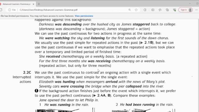 Longman Advanced Learners' Grammar: Unit2 : Past Continuous смотреть онлайн