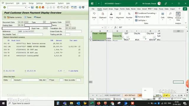 Automatic Data Entered From Excel to SAP VBA Coding смотреть онлайн