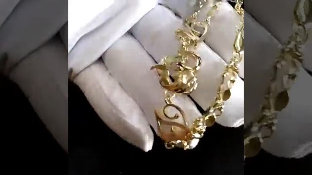 Браслет Мать и дитя из желтого золота с аметистом плетение Капля смотреть онлайн