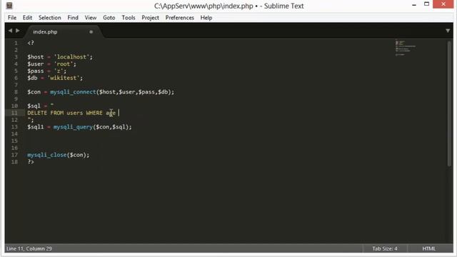 دورة لغة PHP - الدرس 35 : MySQLi - حذف البيانات DELETE смотреть онлайн