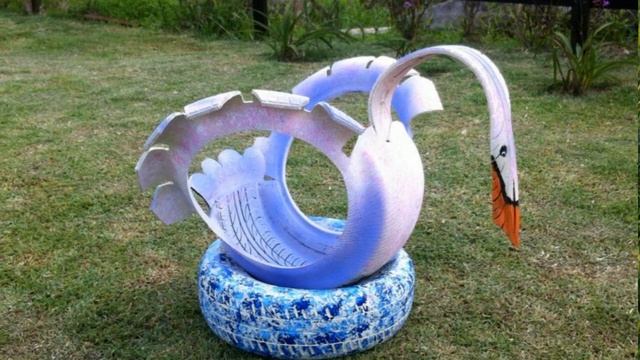 Необычные поделки из обычных шин смотреть онлайн