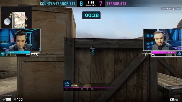 @petr1k vs Adren I Шоу-матч (1x1) (Clips) смотреть онлайн