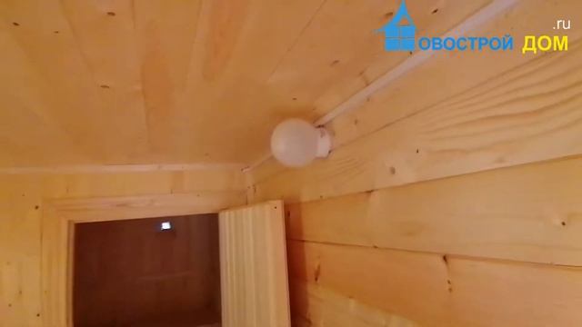 Готовая перевозная баня из бруса 2,3х6 м смотреть онлайн