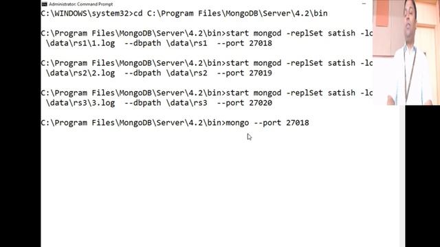 MongoDB Replication and Sharding - Replication Demo on a local machine NoSQL #22 смотреть онлайн
