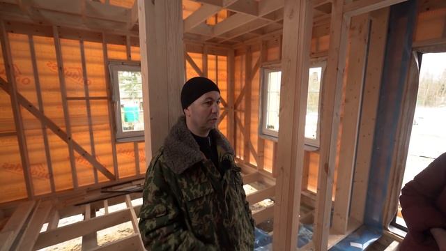 Каркасный дачный зимний дом. Комбинированное утепление. [история одного проекта] Строй и Живи. смотреть онлайн
