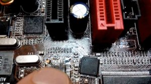 Ремонт материнской платы - короткое сетевой карты
