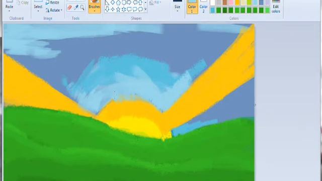 Testing out windows 7's paint смотреть онлайн