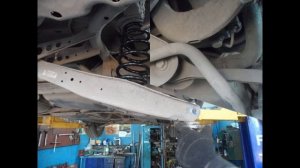 Замена задних пружин Шкода Октавия.