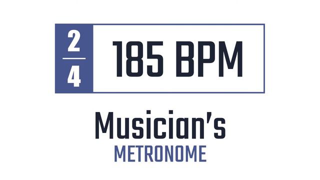 185 BPM - 2/4 - Metronome смотреть онлайн