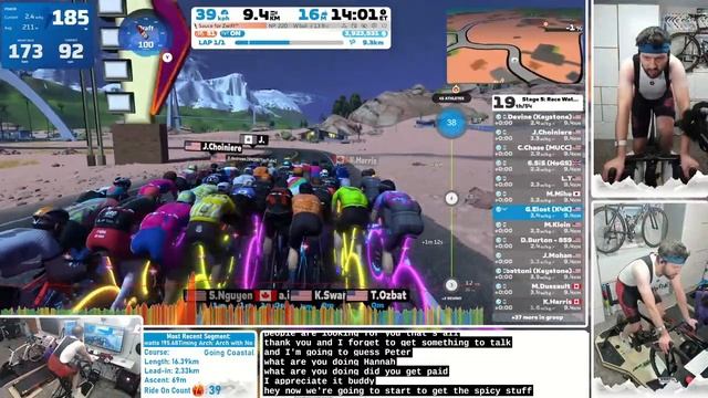 TOO Antsy for My Own Good - Zwift Race Watopia Series - Stage 5 - Cat C - Going Coastal смотреть онлайн