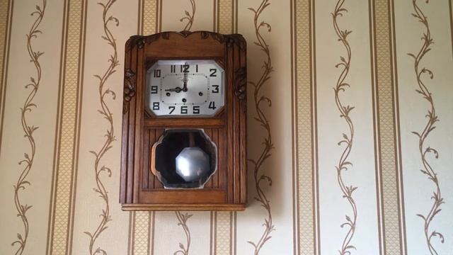 Часы настенные Girod старинные четвертные с боем смотреть онлайн
