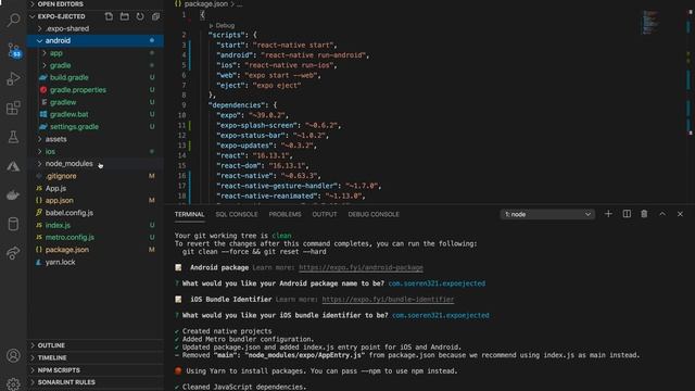 3. React Native - Expo Eject - Ejecting Expo app смотреть онлайн