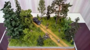 диорама «случай в лесу».Масштаб 1/35.