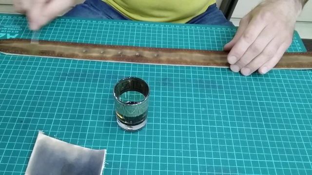 Работа с кожей/покраска ременной полосы в ручную. смотреть онлайн