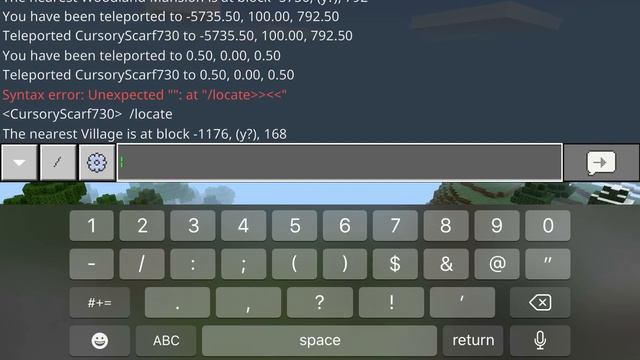 How to use chat to teleport to structures in MINECRAFT MOBILE смотреть онлайн