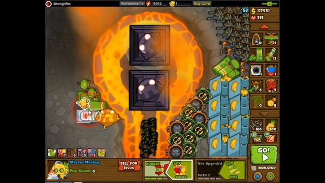 Bloons Monkey City - Contested Territory on Volcano Keyhole - Reaching 100 on BMC смотреть онлайн
