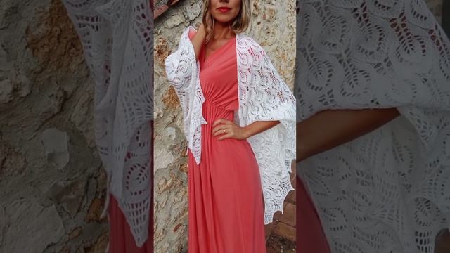 Шаль спицами из бобинного мериноса |shawl смотреть онлайн