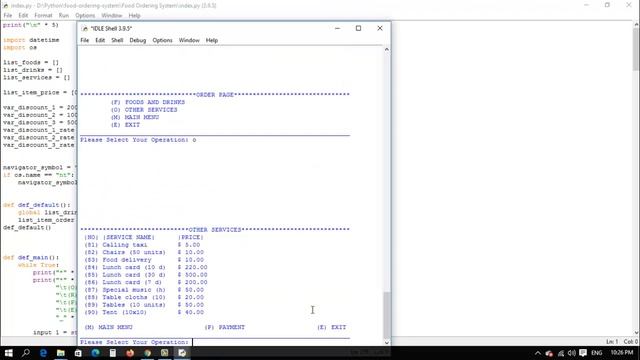 Food Ordering System Python Project Source Code | Python Source Code for food ordering system смотреть онлайн