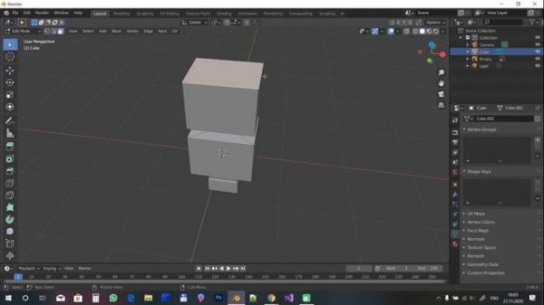 Создание 3d модели в Blender 3d за 15 минут.