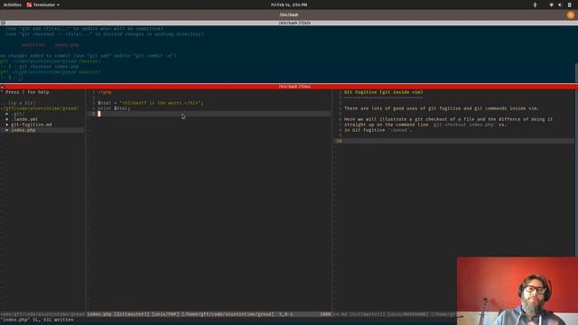 Vim + GitFugitive смотреть онлайн
