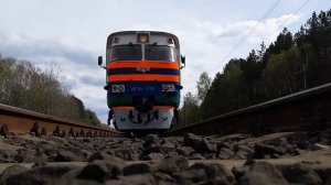 Камера под поезд | дизель поезд  ДР1А -313 | camera under the train