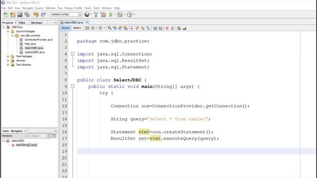 Selecting Data using Java App from DB JDBC #11 смотреть онлайн